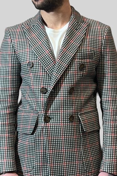 CAPPOTTO DOPPIOPETTO SARTORIALE PRINCIPE DI GALLES - immagine 3