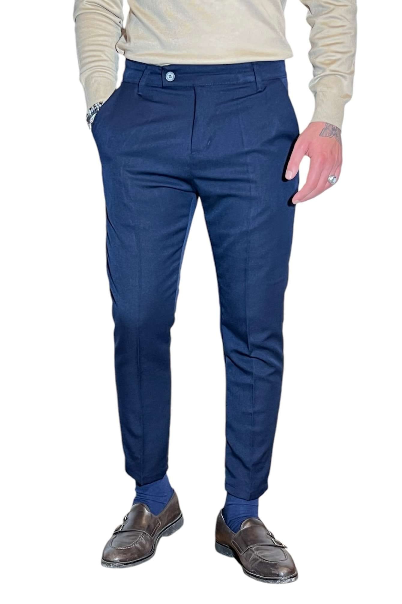 PANTALONE SARTORIALE BLU